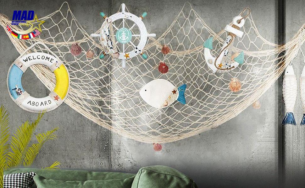 #VerdientProvisionen<br>Fischernetz Deko mit Muscheln 14