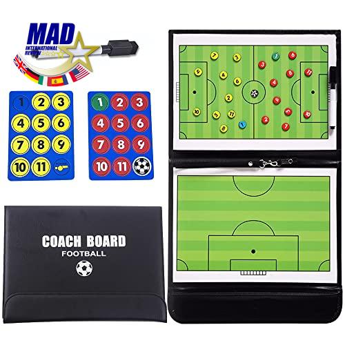 #VerdientProvisionen<br>Taktiktafel Fußball Zubehör Tragbar Trainer Taktikmappe Fußball Coachen Trainer Taktikfolie Fussball Basketball Faltbares Fußball Magnetic Taktikbrett Coach Board